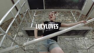 lucymuse bitch undresses erotically