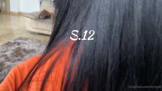 kimytv green haired sweater cuddles