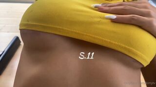 kimytv chick with slack tits dancing in front of the camera