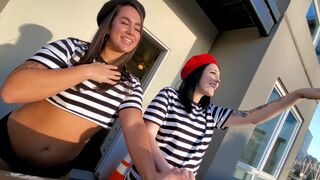 svnflowerqueen teen black-haired chick talks coquettishly on camera