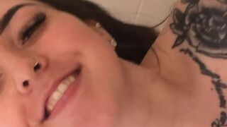 svnflowerqueen curve with a hanging chest caresses the vagina