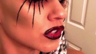 queenkarma69 busty skin fucks pussy dildo