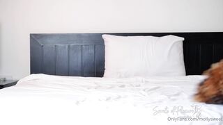 mollysweet Adorable slut violently fucks with a man at night