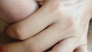 mollysweet hot babe fucks herself with glass dildo