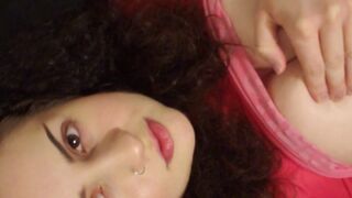 brattylizxxx cute passion gently caresses boobs