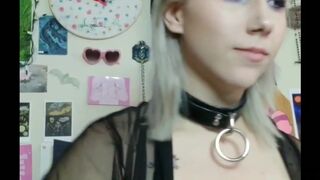 thechronicmasochist  cam girl  masturbates shaved vagina