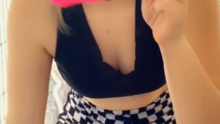 stonedmoon beautiful female strips and jerks off