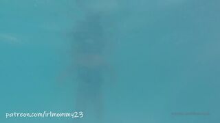 irlmommy23 busty young lady caresses shaved cunt