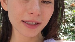 elfgirltalia lustful woman fucks vagina with phallus