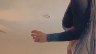 shelbylu shy chick caresses big tits