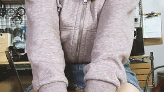 nakedbakers dark haired chick masturbates with sex toy