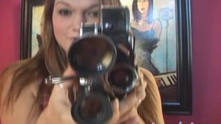 cassandracalogera appetizing mare jerking her pussy with a phallus