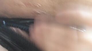 british and finally decided to jerk off her shaved pussy