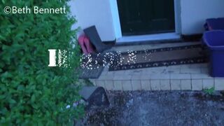 bethundressed skinny bitch jerks pussy with dildo