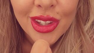 bethundressed sexy slut caresses sex lips