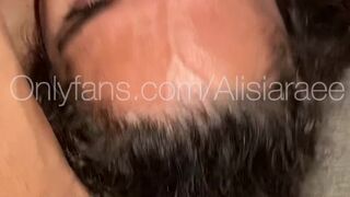 alisiarae lynche caresses his magnificent body