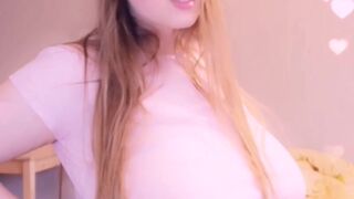 lucylaistner busty blonde shows off snatch