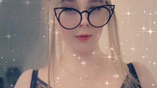 lucylaistner perfect blonde in stockings pulls cute pussy