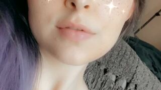 lil pretty lady gently masturbates cunt