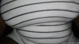 moniquebrownie the charming bitch fucks both holes