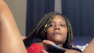 moniquebrownie busty blonde caresses her  private e charm in  private e