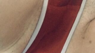 heatherkelly cute blonde girl got herself a finger on the couch