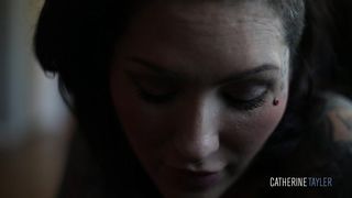 manyvids Catherine Tayler cute with pigtails jumps on sex toy