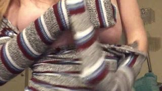 manyvids xbabygirlxxo busty blonde passionately masturbating cunt