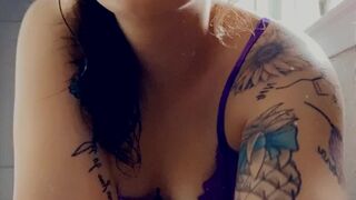 carlyann06 big tit babe fucked by a toy