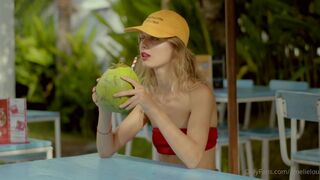 amelielou harlot masturbates both holes