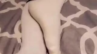 sarenicole cute whore takes off her panties and jerks off her cunt