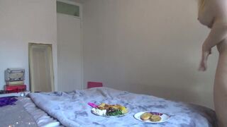 Penny Lee skinny beauty jerks off in her shower