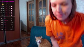 juliamonella redhead babe caresses natural tits