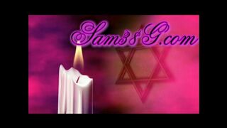 sam38 awesome brown girl in white stockings tickles her cap delicately