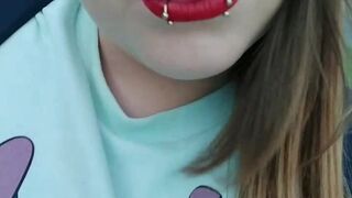 princessmaple undresses and shows puffy bread