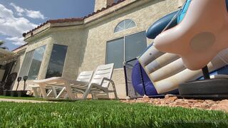 iamhelenapric big tit teases her pussy with a phallus