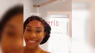 tsparrisxx cute brunette caresses her charms