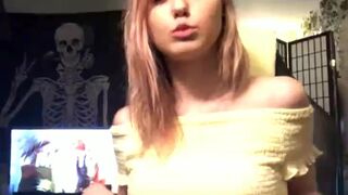 stacysin a hot bitch jumps on a sex toy