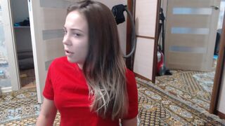 candymini cute slut jerking shaved cunt