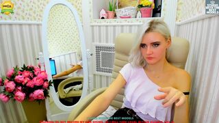 alexis_coy openwork blonde erotically moving in front of the camera