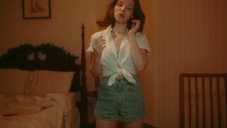 cinnabelle charming courtesan jerks pussy with dildos