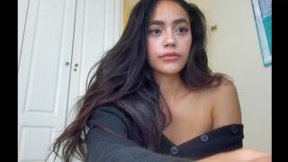 kepler shy young lady caresses intimate places