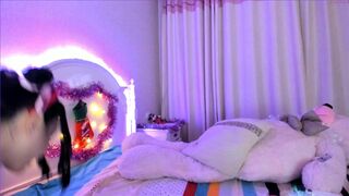 kammito busty babe deep sucking dick