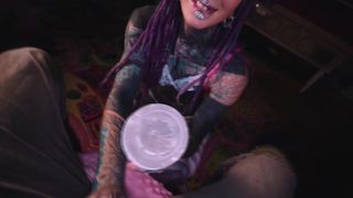 manyvids Anuskatzz hot latina fucks dildo