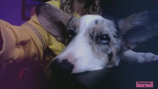 oooops___ perky coquette lifts a robe