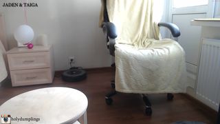 holydumplings blonde slut fucks pussy with phallus