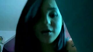 whitechinnaak babe in stockings fingering sex toy