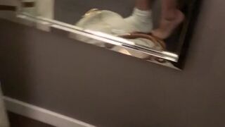 whitechinnaak busty slut caresses both slits