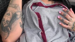 unacakez busty blonde shows off snatch