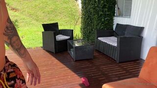 unacakez fucks herself with black dildo